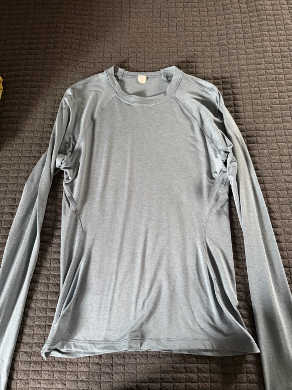 Lululemon Light Blue Long Sleeve Athletic Top, size Large